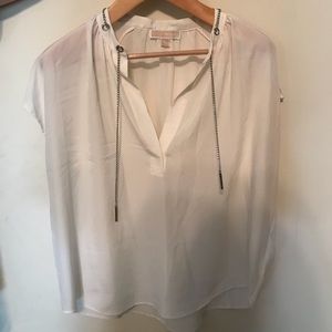 Michael Kors sleeveless v-neck with chain